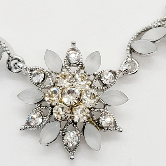 Rhodium plated silver necklace - Picture 2 of 6